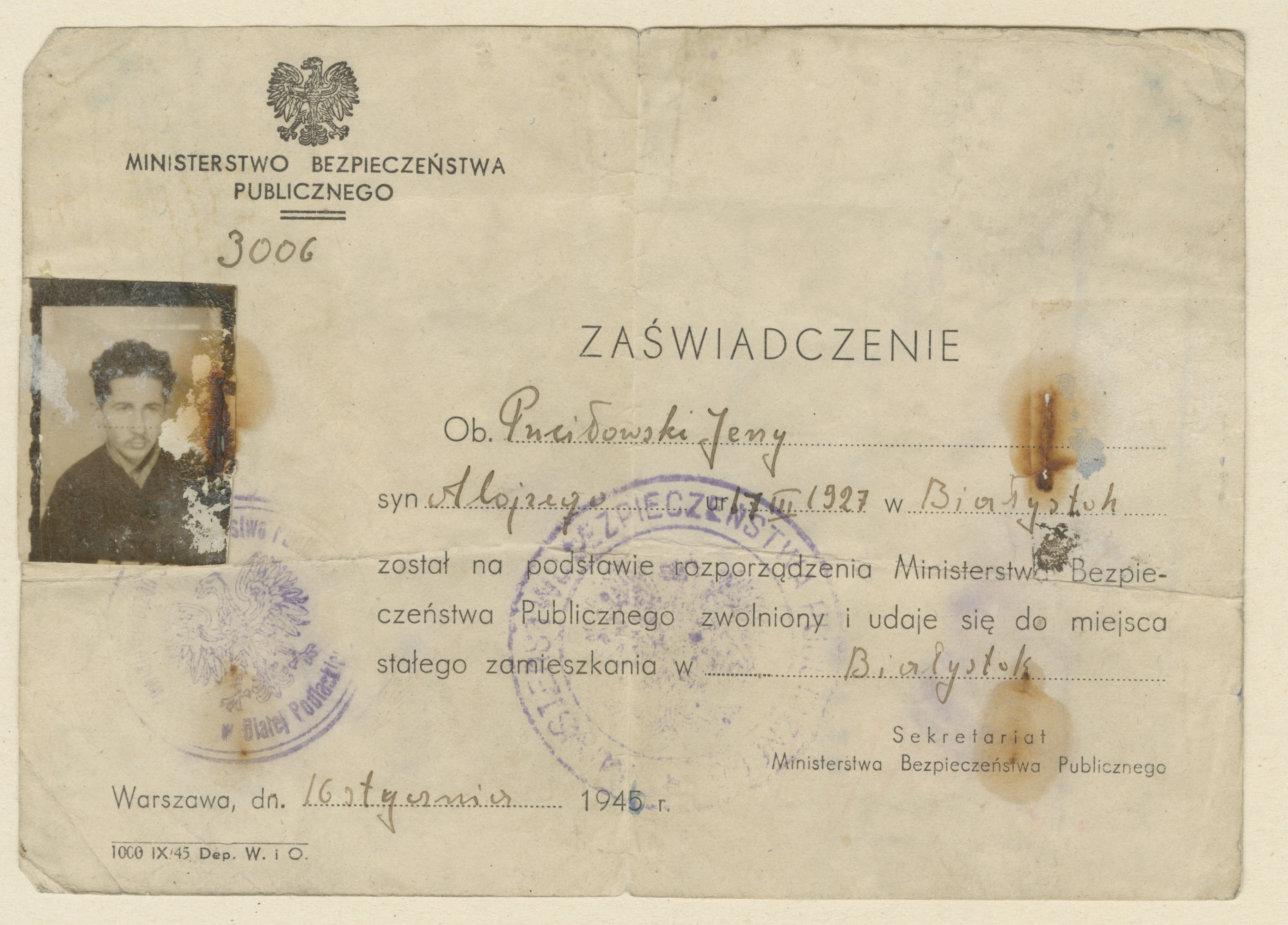 PAMIĄTKI JERZEGO PUCIŁOWSKIEGO
